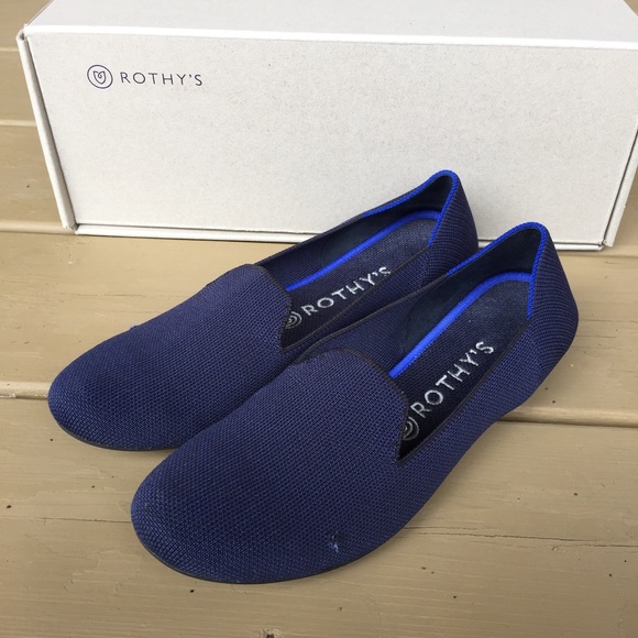 Rothy's Shoes Rothys Womens Size 9 The Loafers Navy Blue Washable